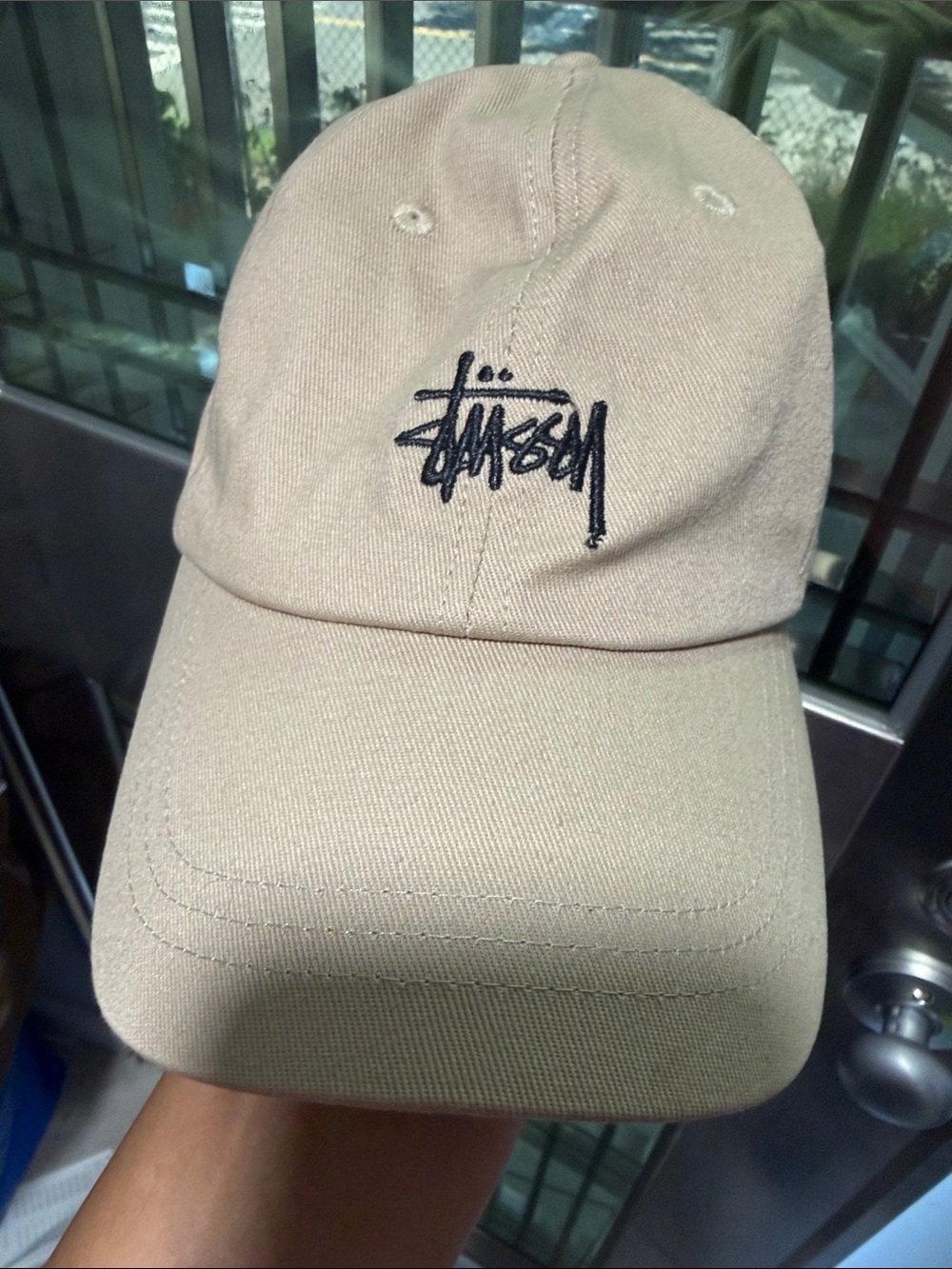 Stussy Beige Logo Baseball Cap brand new no tags